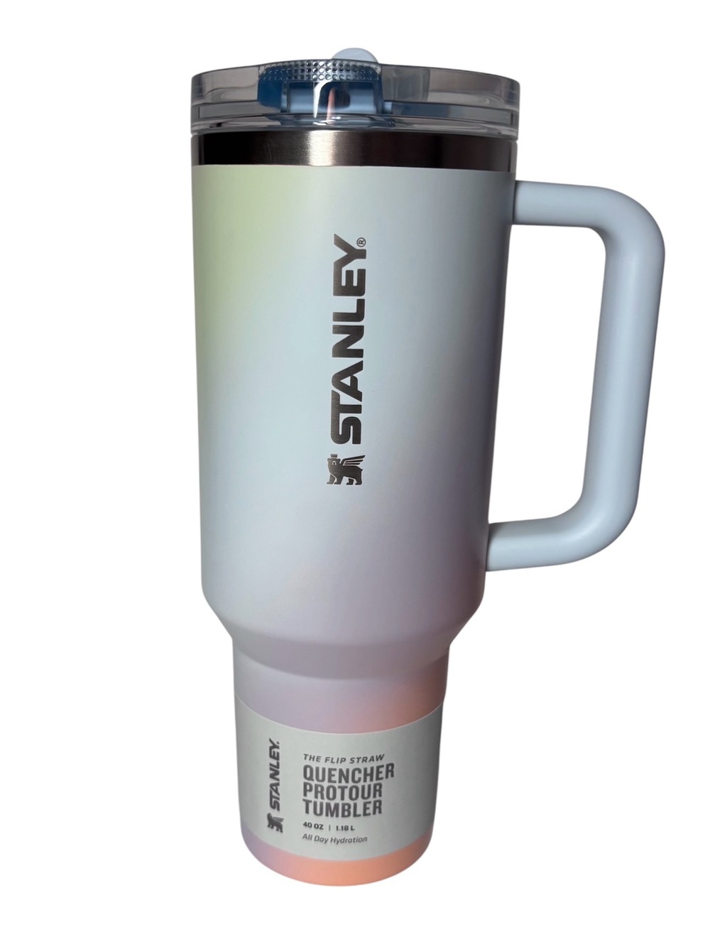 Stanley 40oz Quencher ProTour Flip Straw Tumbler Sunrise Spiral NEW Authentic